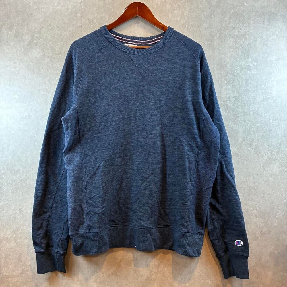 Champion Men's Navy and Grey Sweatshirt